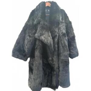 Michael Kors Collection Genuine Lamb Shearling Shawl Collar Coat NWOT